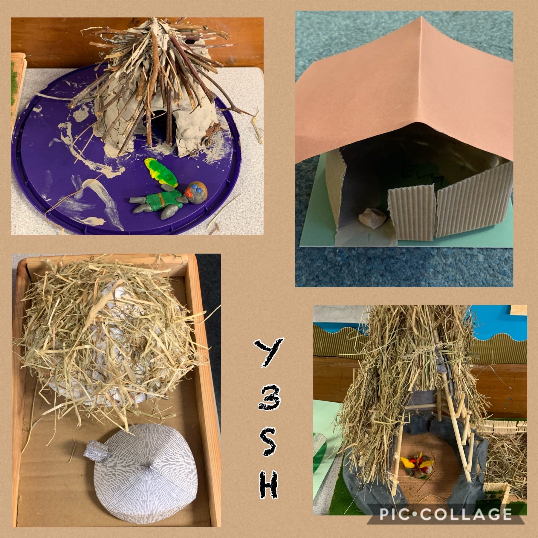 Bronze Age Houses Lydgate Junior School